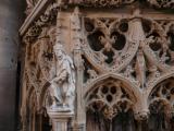 [Cliquez pour agrandir : 92 Kio] Strasbourg - La cathédrale : la chaire sculptée : détail.
