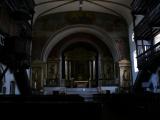 [Cliquez pour agrandir : 68 Kio] Sare - L'église Saint-Martin : la nef et le chœur.