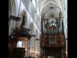 [Cliquez pour agrandir : 109 Kio] Saint-Omer - La cathédrale Notre-Dame : la nef et l'orgue.