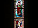 [Cliquez pour agrandir : 84 Kio] Urrugne - L'église Saint-Vincent : vitrail.