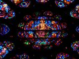 [Cliquez pour agrandir : 116 Kio] Reims - La cathédrale Notre-Dame : rose : détail.