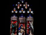 [Cliquez pour agrandir : 92 Kio] Lyon - La cathédrale Saint-Jean : vitrail.
