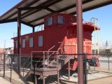 [Cliquez pour agrandir : 125 Kio] Las Cruces - The old station: an old wagon.