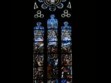 [Cliquez pour agrandir : 70 Kio] Rennes - La basilique Saint-Aubin : vitraux.
