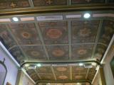 [Cliquez pour agrandir : 92 Kio] Los Angeles - The church of Nuestra Señora Reina de Los Angeles: the painted ceiling.