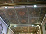 [Cliquez pour agrandir : 92 Kio] Los Angeles - The church of Nuestra Señora Reina de Los Angeles: the painted ceiling.