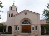 [Cliquez pour agrandir : 75 Kio] Tucson - Saint-Thomas-the-Apostle's church: front view.