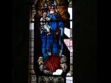 [Cliquez pour agrandir : 85 Kio] Nogales - L'église de la Purísima Concepción : vitrail représentant la Vierge à l'Enfant.