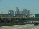 [Cliquez pour agrandir : 66 Kio] Los Angeles - The downtown seen from highway I-10.