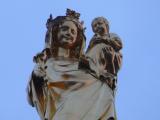 [Cliquez pour agrandir : 51 Kio] Bordeaux - La tour Pey-Berland : la statue : vue générale.