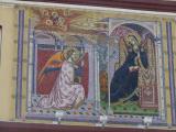 [Cliquez pour agrandir : 148 Kio] Los Angeles - The church of Nuestra Señora Reina de Los Angeles: mosaic of the Annunciation.