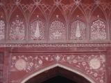 [Cliquez pour agrandir : 161 Kio] Agra - Le Taj Mahal : la mosquée : détail.