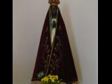 [Cliquez pour agrandir : 50 Kio] Rio de Janeiro - L'ancienne cathédrale Notre-Dame-du-Mont-Carmel : statue de la Vierge.