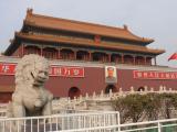[Cliquez pour agrandir : 97 Kio] Pékin - La porte Tian'anmen de la Cité interdite.