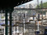 [Cliquez pour agrandir : 139 Kio] Lyon - La gare Perrache : les voies.