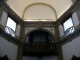 [Cliquez pour agrandir : 64 Kio] Rio de Janeiro - L'église Nossa Senhora da Glória do Outeiro : la tribune et l'orgue.