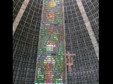 [Cliquez pour agrandir : 141 Kio] Rio de Janeiro - La cathédrale Saint-Sébastien : vitrail.