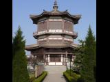 [Cliquez pour agrandir : 86 Kio] Famen - Le temple ancien : bâtiment traditionnel.