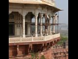 [Cliquez pour agrandir : 163 Kio] Agra - Le fort : le Muthamman Burj, Shah Burj ou Jharokha.