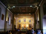 [Cliquez pour agrandir : 85 Kio] Los Angeles - The church of Nuestra Señora Reina de Los Angeles: the nave and the choir.