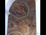 [Cliquez pour agrandir : 97 Kio] Rome - La basilique Saint-Jean-de-Latran : voûte peinte de la façade Nord.