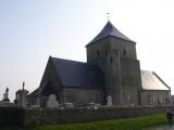 [Cliquez pour agrandir : 52 Kio] Audresselles - L'église Saint-Jean-Baptiste : l'extérieur.