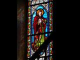 [Cliquez pour agrandir : 135 Kio] Saint-Pée-sur-Nivelle - L'église Saint-Pierre : vitrail représentant saint Luc.