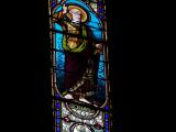 [Cliquez pour agrandir : 119 Kio] Saint-Pée-sur-Nivelle - L'église Saint-Pierre : vitrail représentant saint Pierre.
