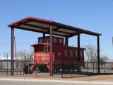 [Cliquez pour agrandir : 85 Kio] Las Cruces - The old station: an old wagon.