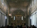 [Cliquez pour agrandir : 105 Kio] Rome - La basilique Sainte-Marie-Majeure : la nef et le chœur.