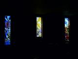 [Cliquez pour agrandir : 32 Kio] Alamogordo - Saint Jude's mission: stained glass windows.