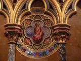 [Cliquez pour agrandir : 126 Kio] Paris - La Sainte-Chapelle : la chapelle basse : décor mural.