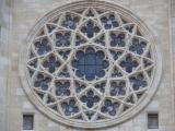 [Cliquez pour agrandir : 93 Kio] Bordeaux - La cathédrale Saint-André : la façade Sud : la rose.