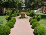 [Cliquez pour agrandir : 157 Kio] Albuquerque - The church of San Felipe de Neri: the garden.