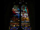 [Cliquez pour agrandir : 64 Kio] Biarritz - L'église Sainte-Eugénie : vitrail représentant Jésus et Marie-Madeleine.