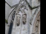 [Cliquez pour agrandir : 104 Kio] Bordeaux - La cathédrale Saint-André : la porte Nord : statues.