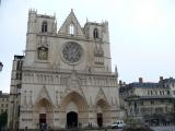 [Cliquez pour agrandir : 81 Kio] Lyon - La cathédrale Saint-Jean : la façade.