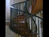 [Cliquez pour agrandir : 78 Kio] Santa Fe - The Loretto chapel: the spiral staircase: detail.