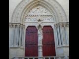 [Cliquez pour agrandir : 99 Kio] Montpellier - La cathédrale Saint-Pierre : le portail Est.