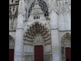 [Cliquez pour agrandir : 107 Kio] Auxerre - La cathédrale Saint-Étienne : la façade : le portail central.
