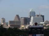 [Cliquez pour agrandir : 66 Kio] Austin - The downtown seen from the stadium.