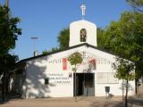 [Cliquez pour agrandir : 106 Kio] Madrid - L'église de la paroisse Saint-Antoine de las Carcavas : l'extérieur.