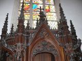[Cliquez pour agrandir : 125 Kio] Tourcoing - L'église Saint-Christophe : confessionnal : détail.