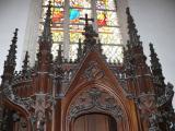 [Cliquez pour agrandir : 125 Kio] Tourcoing - L'église Saint-Christophe : confessionnal : détail.