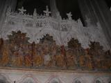 [Cliquez pour agrandir : 94 Kio] Amiens - La cathédrale : bas-relief représentant la vie de Saint-Jacques.