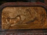 [Cliquez pour agrandir : 99 Kio] Toulouse - La basilique Saint-Sernin : bas-relief représentant le martyre de Saint Saturnin.