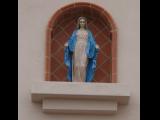 [Cliquez pour agrandir : 56 Kio] Tucson - Saint-Thomas-the-Apostle's church: the gate: statue of Virgin Mary.