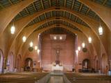 [Cliquez pour agrandir : 92 Kio] Gallup - The Sacred Heart cathedral: the nave.