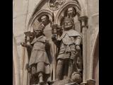 [Cliquez pour agrandir : 112 Kio] Burgos - La cathédrale : la façade : détail.