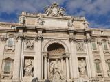 [Cliquez pour agrandir : 121 Kio] Rome - La fontaine de Trevi : vue générale.